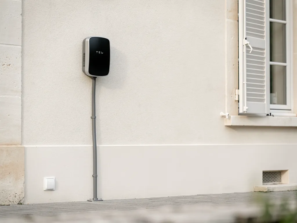 Installation résidentielle de borne de recharge IRVE